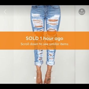 All Over Distressed Jeans